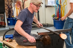 Hot Glass with Visiting Artosts Alex Stisser and John Miller.